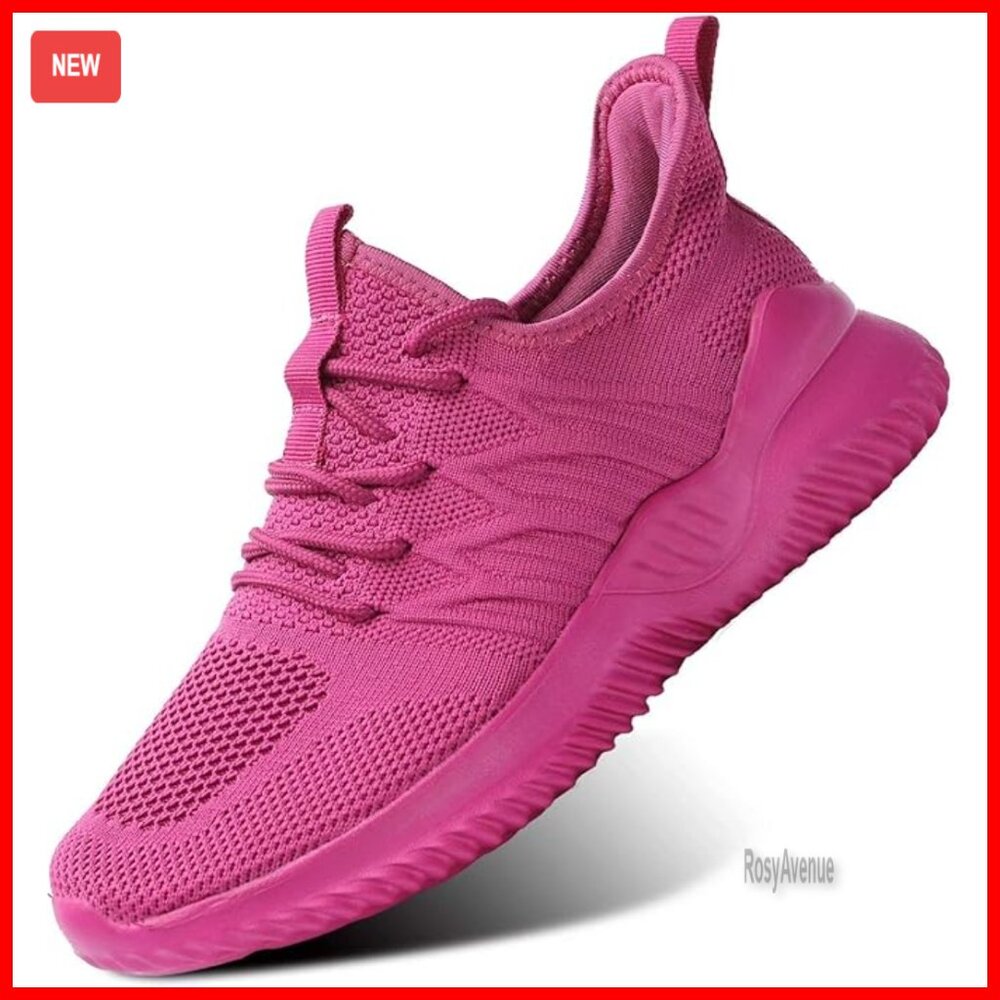 Lightweight Slip-On Sneakers with Memory Foam Insole for Walking Running